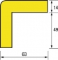 Preview: Eckschutz -KNUFFI®- aus PU, Winkel 63x47 mm, Typ H+